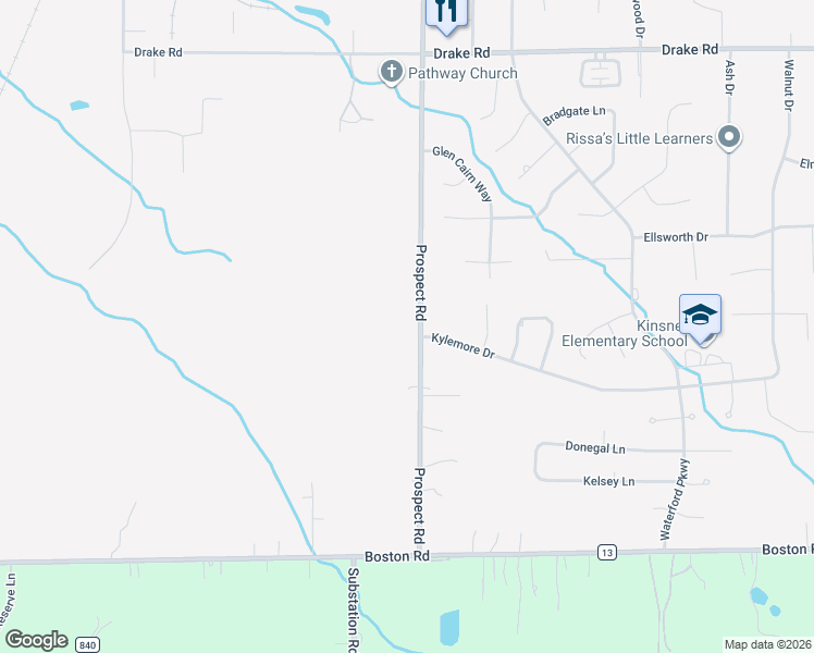map of restaurants, bars, coffee shops, grocery stores, and more near 18982 State Route 237 in Strongsville