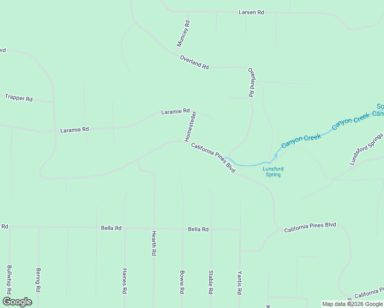 map of restaurants, bars, coffee shops, grocery stores, and more near California Pines Boulevard in Alturas
