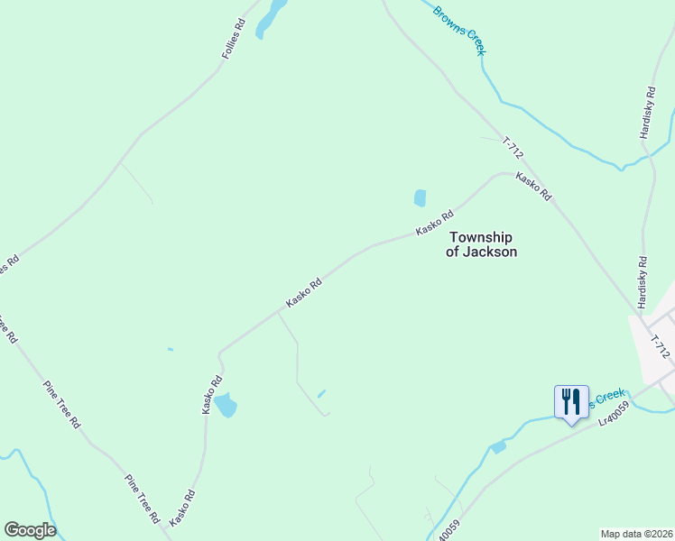 map of restaurants, bars, coffee shops, grocery stores, and more near 2-998 Kasko Road in Luzerne