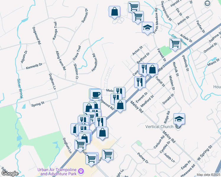map of restaurants, bars, coffee shops, grocery stores, and more near in West Haven
