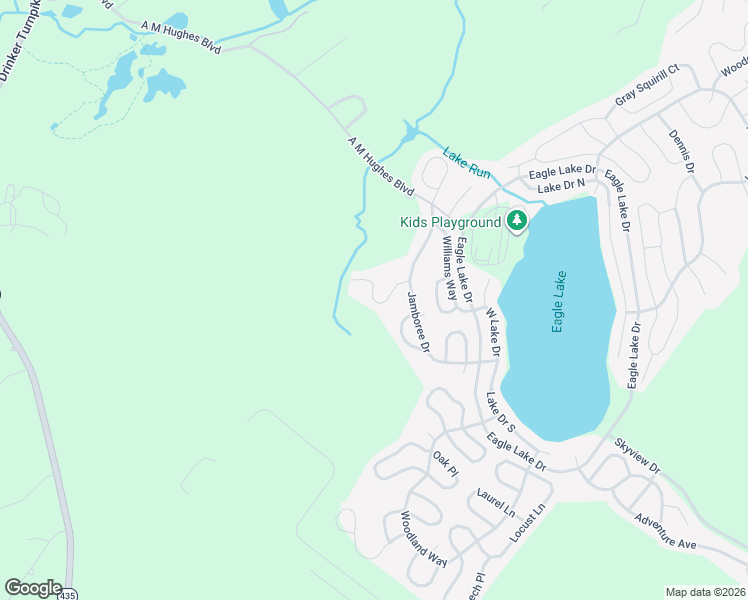 map of restaurants, bars, coffee shops, grocery stores, and more near Camporee Court in Lackawanna County