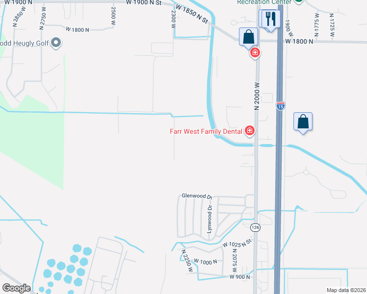 map of restaurants, bars, coffee shops, grocery stores, and more near 228 Glenwood Drive in Farr West