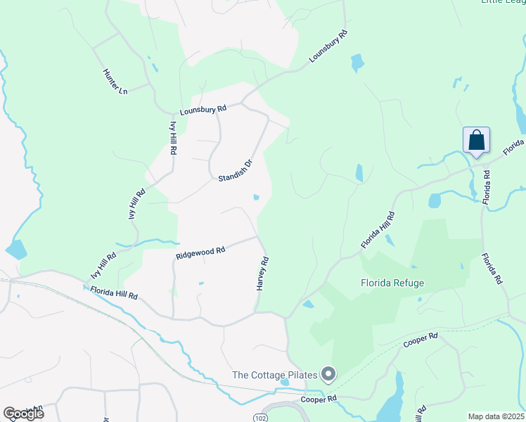 map of restaurants, bars, coffee shops, grocery stores, and more near 80 Harvey Road in Ridgefield