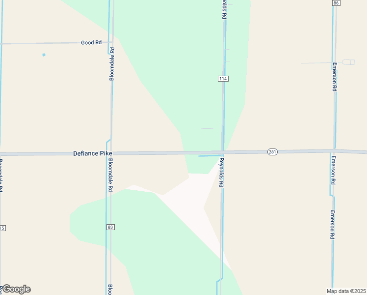 map of restaurants, bars, coffee shops, grocery stores, and more near 7710 Defiance Pike in Wayne