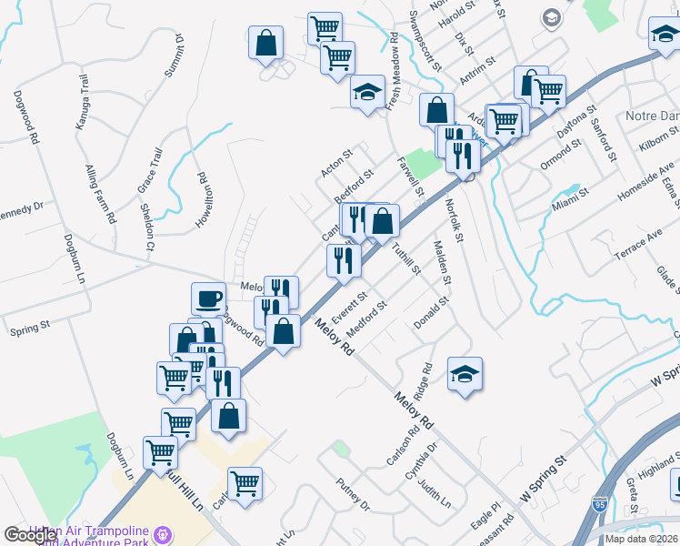 map of restaurants, bars, coffee shops, grocery stores, and more near 1139 Boston Post Road in West Haven