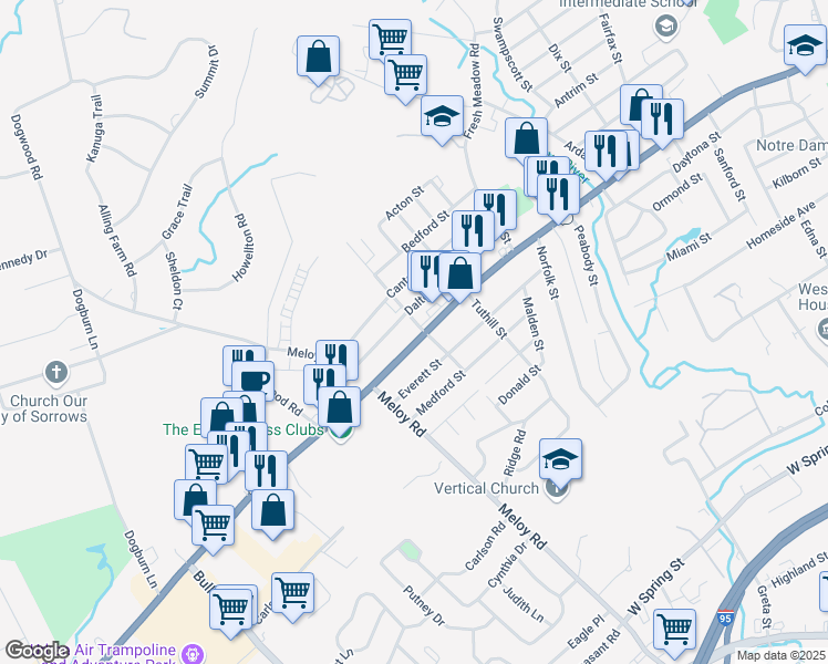 map of restaurants, bars, coffee shops, grocery stores, and more near 1139 Boston Post Road in West Haven