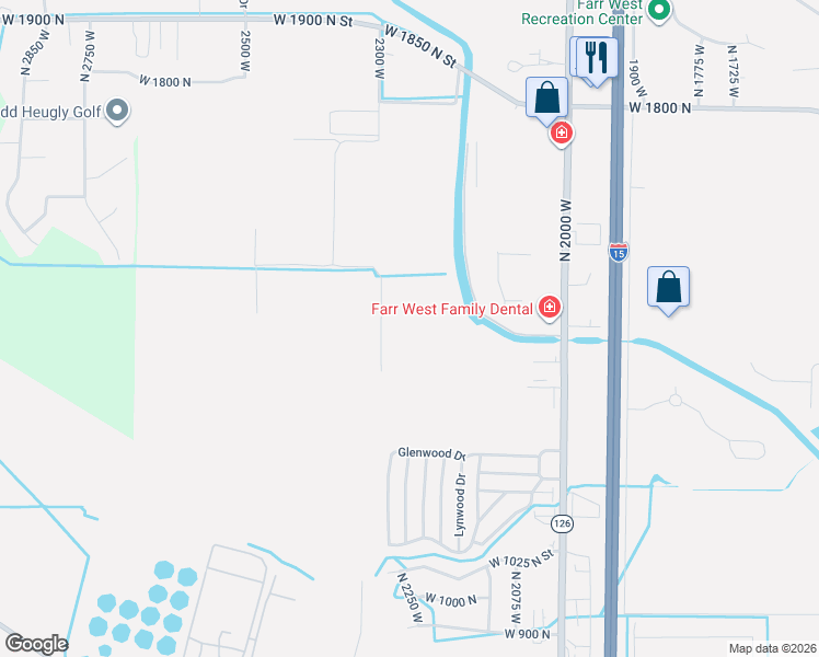 map of restaurants, bars, coffee shops, grocery stores, and more near 298 Glenwood Drive in Farr West