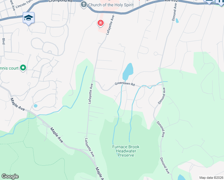 map of restaurants, bars, coffee shops, grocery stores, and more near 2C Greenlawn Road in Cortlandt