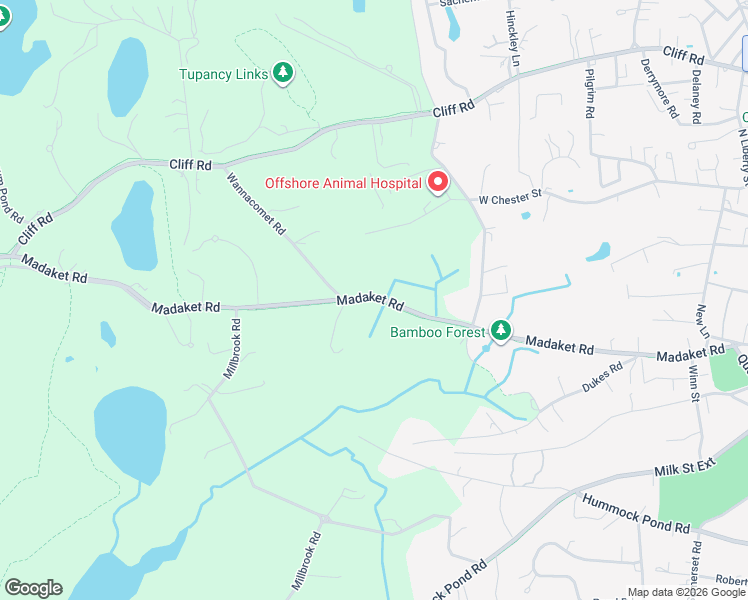 map of restaurants, bars, coffee shops, grocery stores, and more near 74 Madaket Road in Nantucket