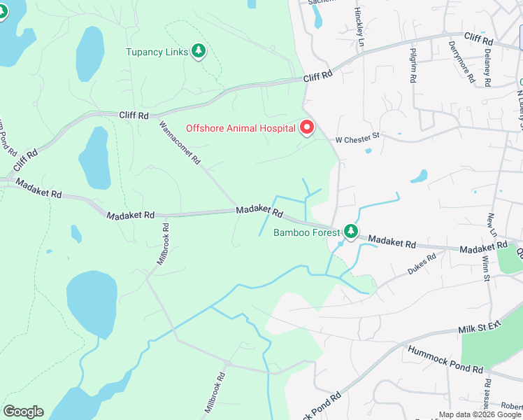 map of restaurants, bars, coffee shops, grocery stores, and more near 74 Madaket Road in Nantucket