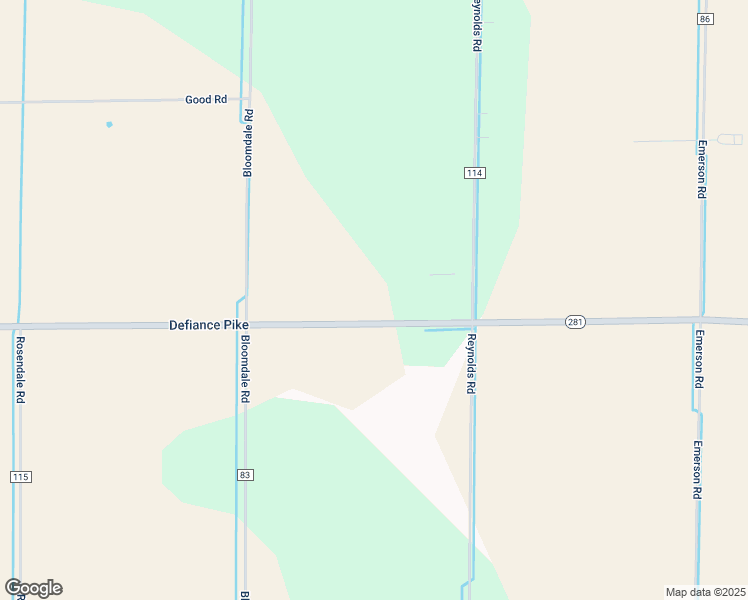 map of restaurants, bars, coffee shops, grocery stores, and more near 7710 Defiance Pike in Wayne