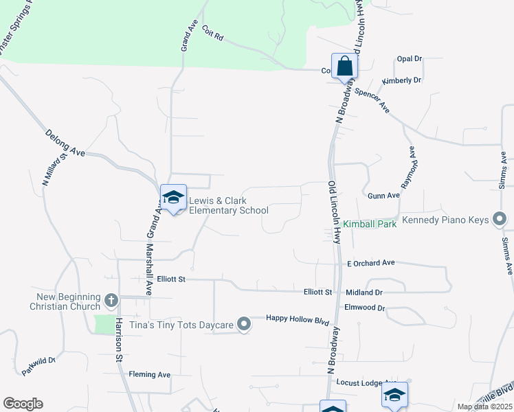 map of restaurants, bars, coffee shops, grocery stores, and more near 252 Zenith Drive in Council Bluffs