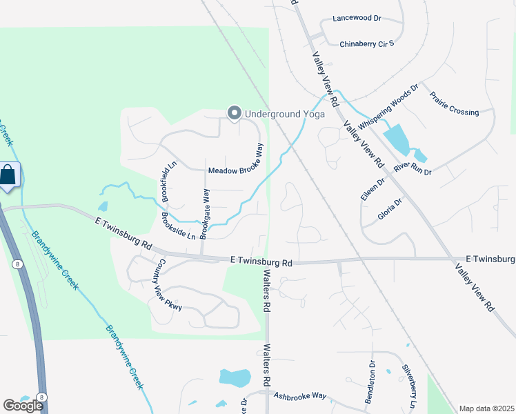 map of restaurants, bars, coffee shops, grocery stores, and more near 695 Brookside Lane in Northfield