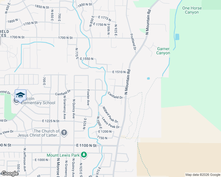map of restaurants, bars, coffee shops, grocery stores, and more near 1402 Black Mountain Drive in Ogden