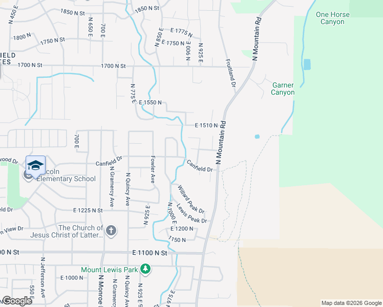 map of restaurants, bars, coffee shops, grocery stores, and more near 1402 Black Mountain Drive in Ogden