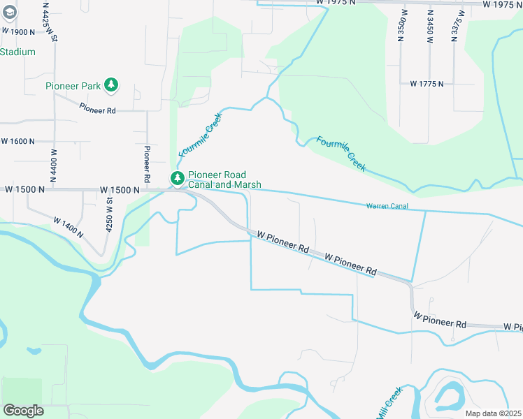 map of restaurants, bars, coffee shops, grocery stores, and more near 1452 North Pioneer Road in Marriott-Slaterville