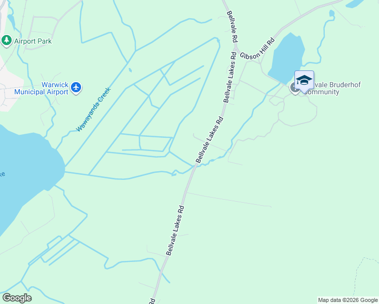 map of restaurants, bars, coffee shops, grocery stores, and more near 315 Bellvale Lakes Road in Warwick