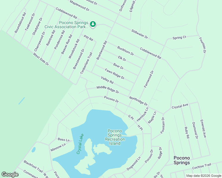 map of restaurants, bars, coffee shops, grocery stores, and more near 34 Middle Ridge Drive in Gouldsboro