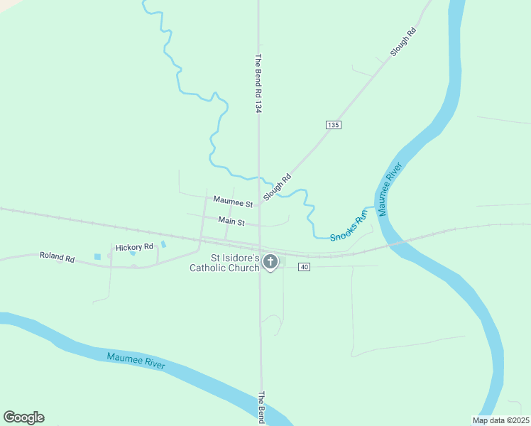 map of restaurants, bars, coffee shops, grocery stores, and more near 10818 The Bend Road 134 in Defiance