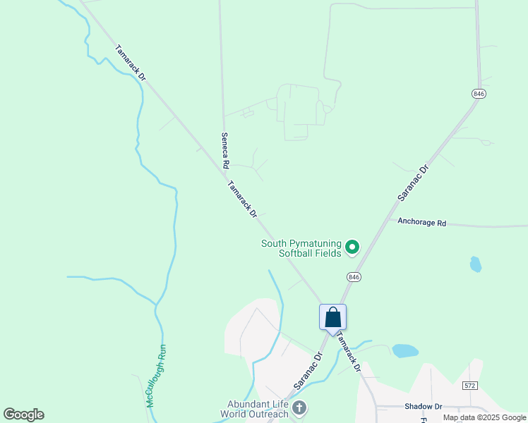 map of restaurants, bars, coffee shops, grocery stores, and more near 3300-3798 Tamarack Drive in Sharpsville