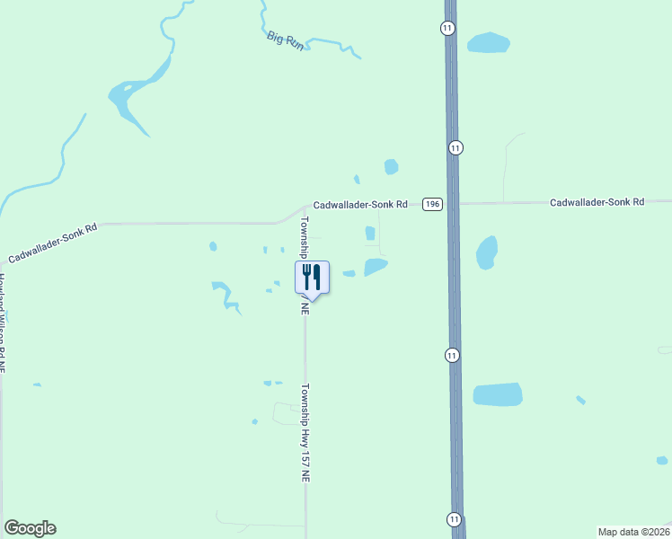 map of restaurants, bars, coffee shops, grocery stores, and more near 2486 Henn Hyde Rd in Cortland