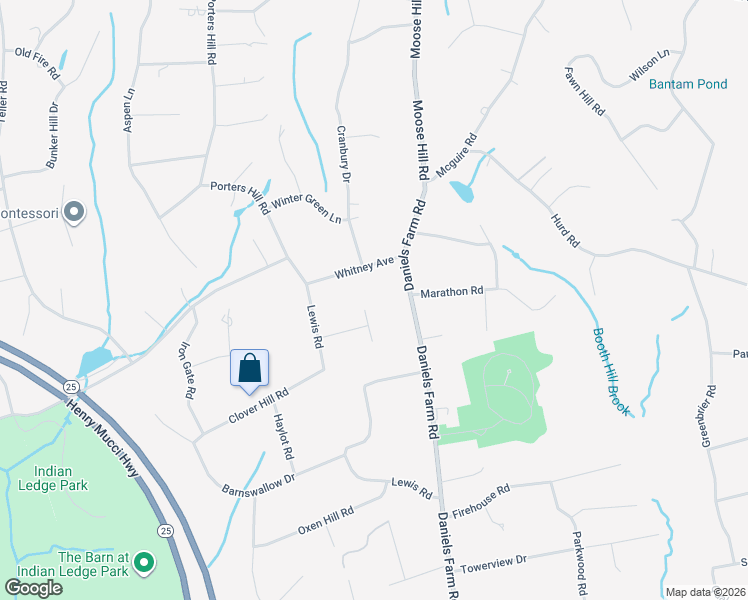 map of restaurants, bars, coffee shops, grocery stores, and more near 20 Hill Circle in Trumbull