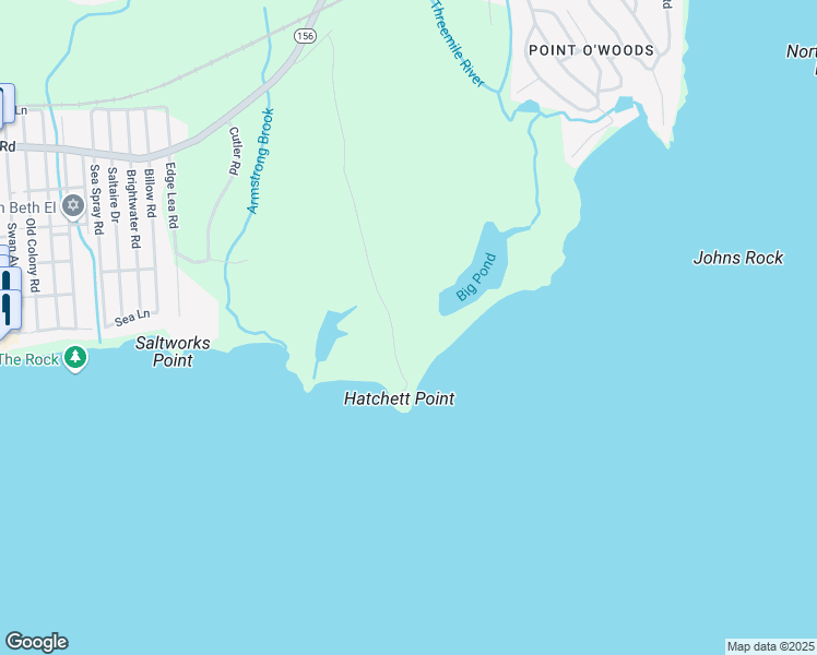 map of restaurants, bars, coffee shops, grocery stores, and more near 38 Hatchett Point Road in Old Lyme