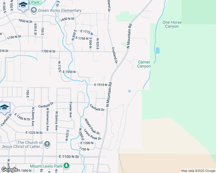map of restaurants, bars, coffee shops, grocery stores, and more near 1480 Ogden Peak Circle in Ogden