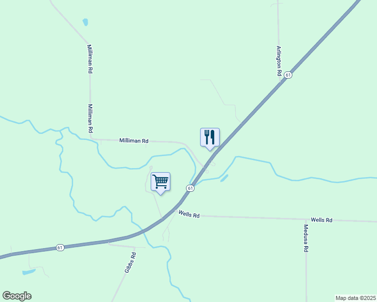 map of restaurants, bars, coffee shops, grocery stores, and more near 1327 Milliman Road in Norwalk