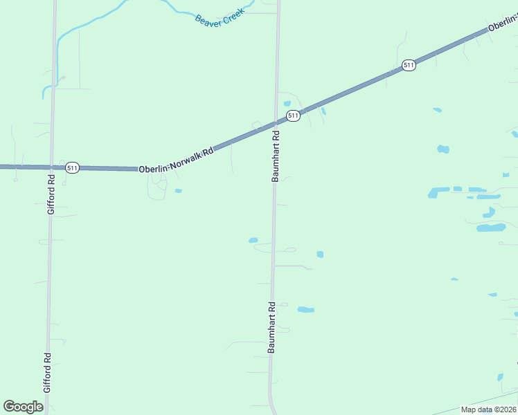 map of restaurants, bars, coffee shops, grocery stores, and more near 13850 Baumhart Road in Oberlin