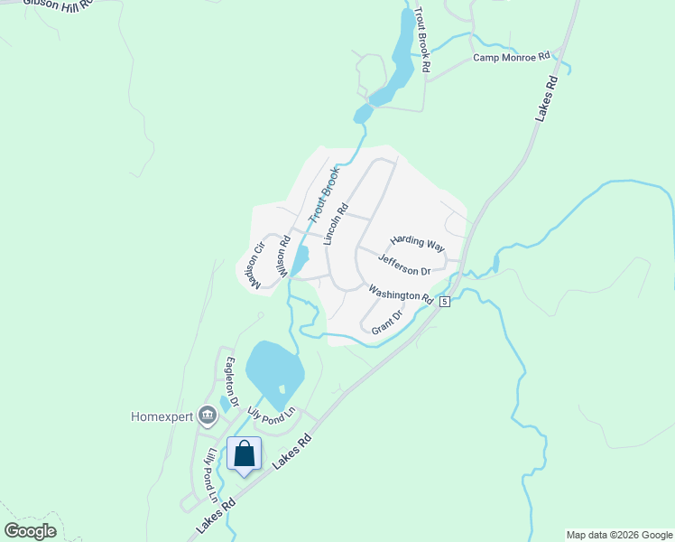 map of restaurants, bars, coffee shops, grocery stores, and more near 51 Washington Road in Monroe