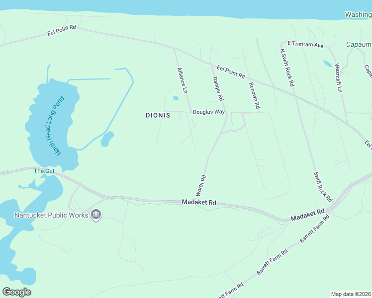 map of restaurants, bars, coffee shops, grocery stores, and more near 1 Fintry Lane in Nantucket