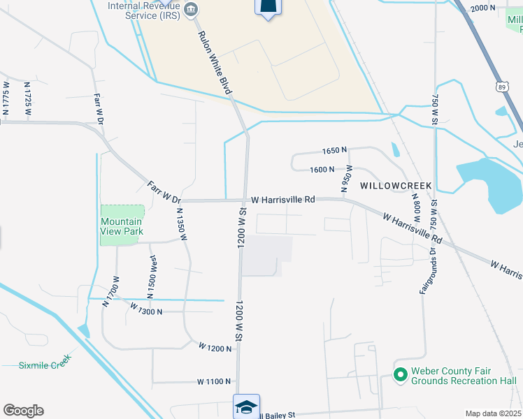 map of restaurants, bars, coffee shops, grocery stores, and more near 1098 West Harrisville Road in Harrisville