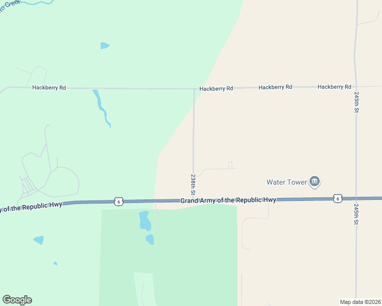 map of restaurants, bars, coffee shops, grocery stores, and more near 18777 238th Street in Council Bluffs