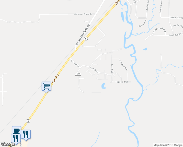 map of restaurants, bars, coffee shops, grocery stores, and more near 3569 Ivy Hill Circle in Cortland