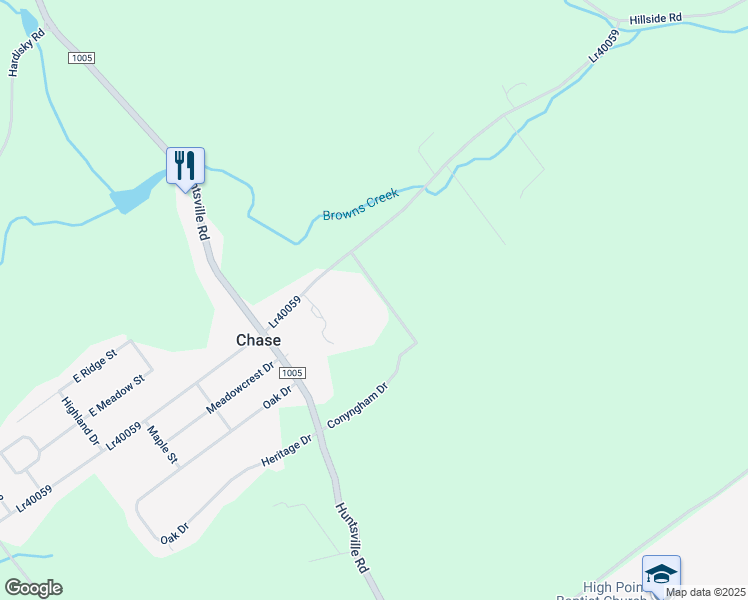 map of restaurants, bars, coffee shops, grocery stores, and more near 110 Conyngham Drive in Shavertown