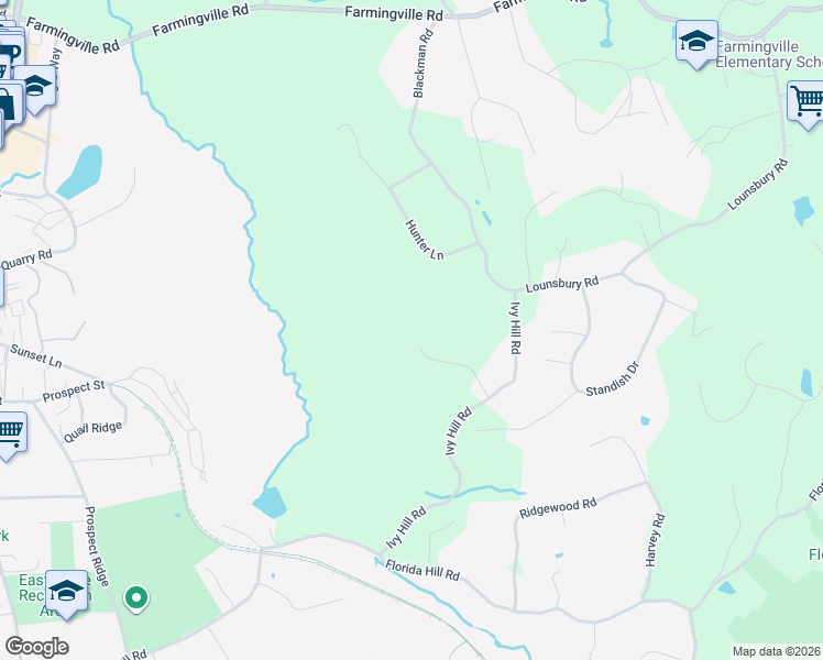 map of restaurants, bars, coffee shops, grocery stores, and more near 40 Hull Place in Ridgefield