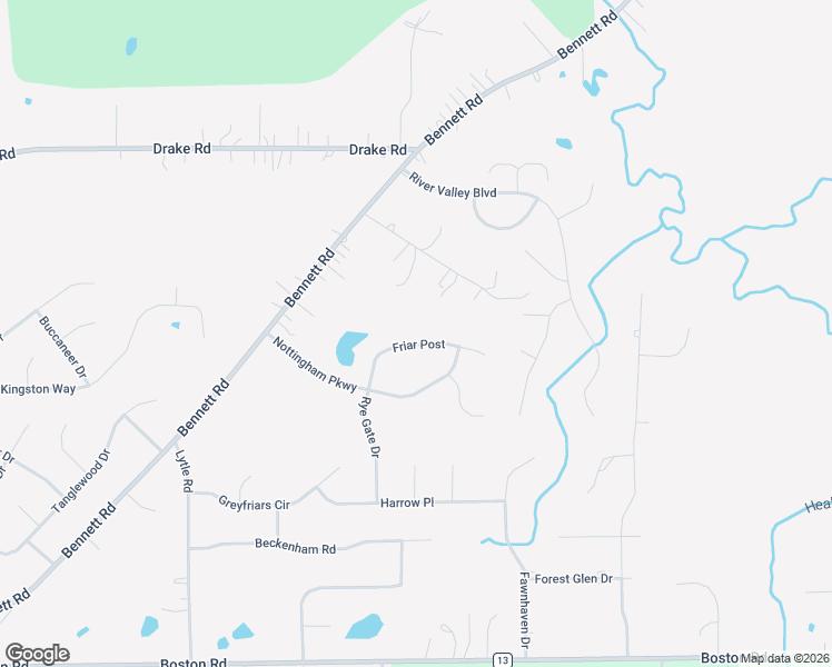 map of restaurants, bars, coffee shops, grocery stores, and more near 11836 Friar Post in North Royalton