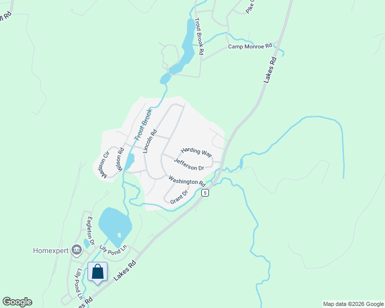 map of restaurants, bars, coffee shops, grocery stores, and more near 31 Harding Way in Monroe