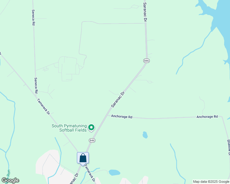 map of restaurants, bars, coffee shops, grocery stores, and more near 3777 Saranac Drive in Sharpsville