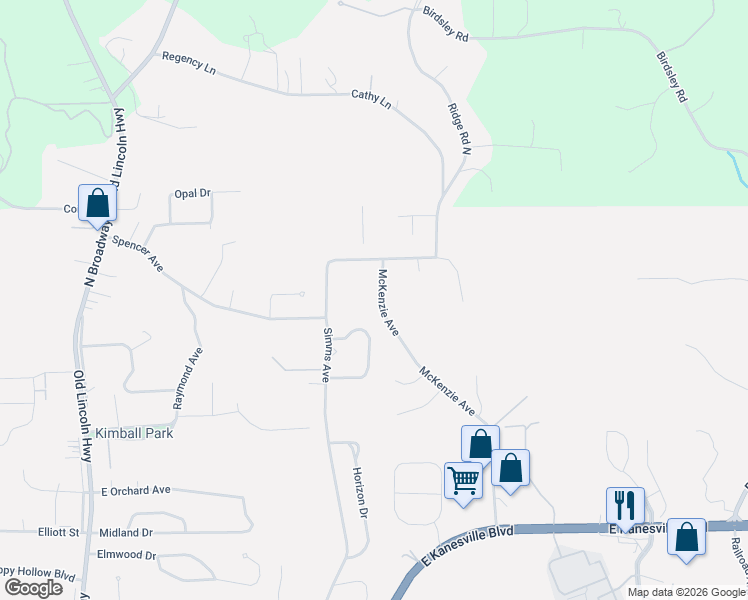 map of restaurants, bars, coffee shops, grocery stores, and more near 860 McKenzie Avenue in Council Bluffs