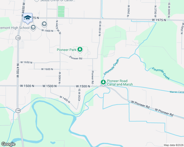 map of restaurants, bars, coffee shops, grocery stores, and more near 1622 West 1700 North Street in Plain City