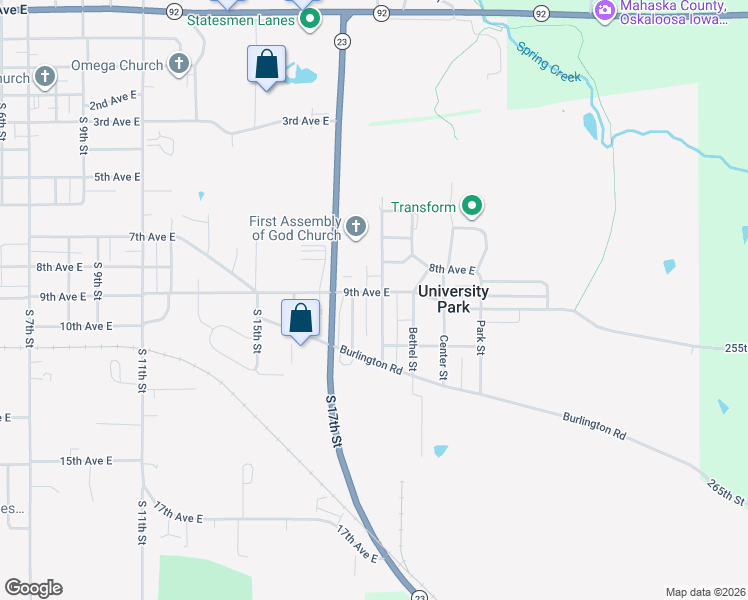map of restaurants, bars, coffee shops, grocery stores, and more near 1909-1911 9th Ave E in University Park