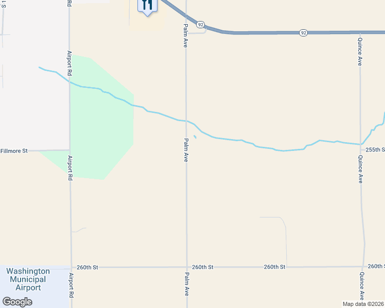 map of restaurants, bars, coffee shops, grocery stores, and more near 2538-2570 Palm Avenue in Washington