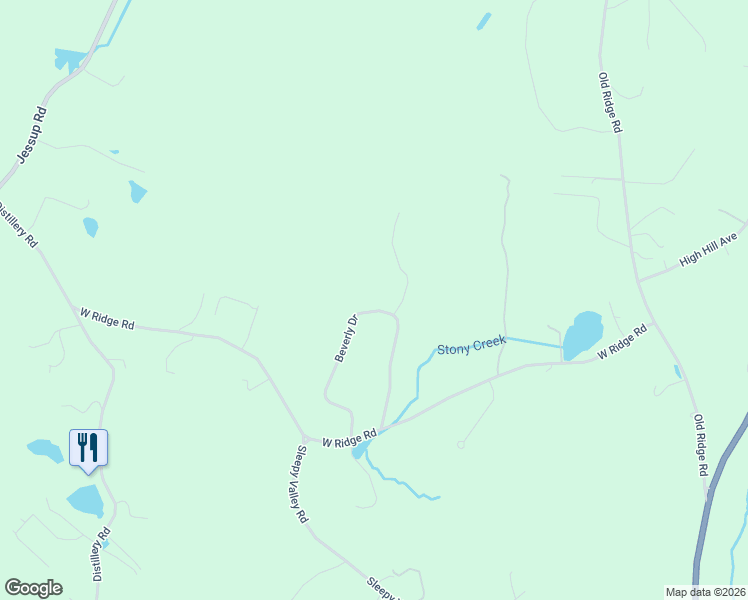 map of restaurants, bars, coffee shops, grocery stores, and more near 22 Beverly Drive in Warwick