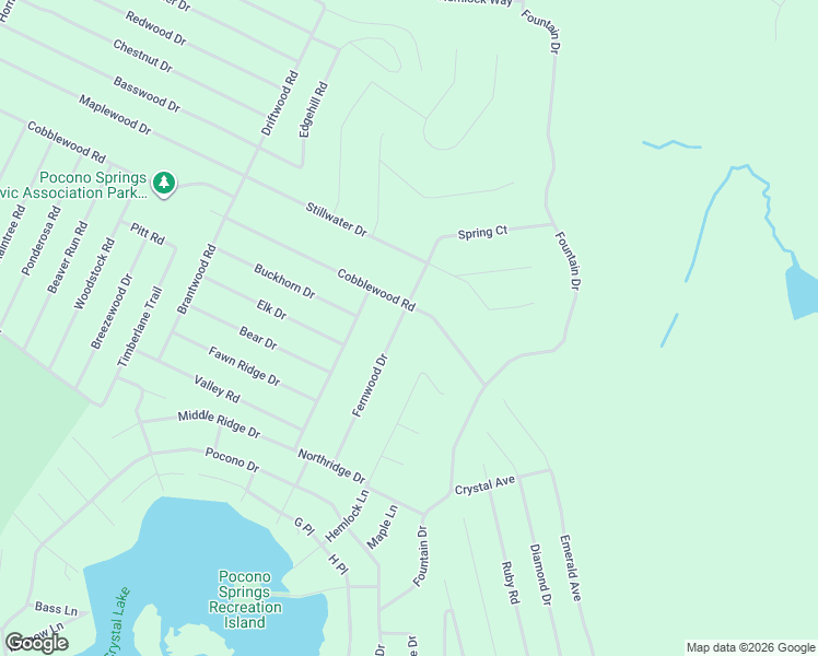 map of restaurants, bars, coffee shops, grocery stores, and more near 6 Fernwood Drive in South Sterling