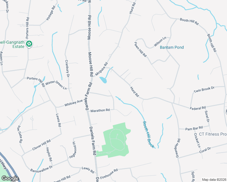 map of restaurants, bars, coffee shops, grocery stores, and more near 30 North Green Acres Lane in Trumbull