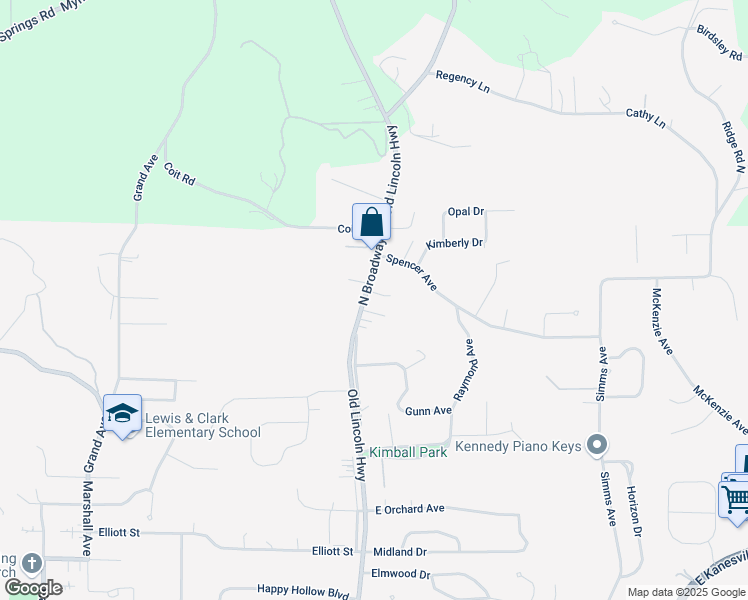 map of restaurants, bars, coffee shops, grocery stores, and more near 15 Ellis Circle in Council Bluffs