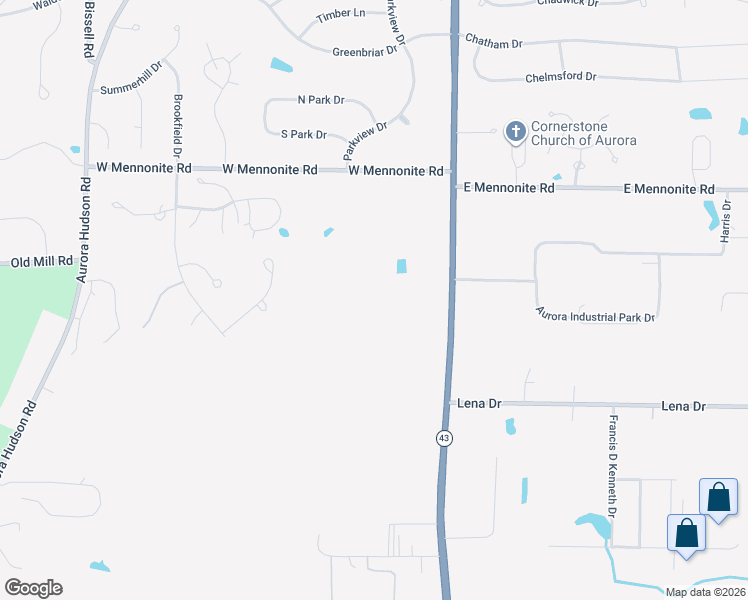 map of restaurants, bars, coffee shops, grocery stores, and more near 1120 South Chillicothe Road in Aurora