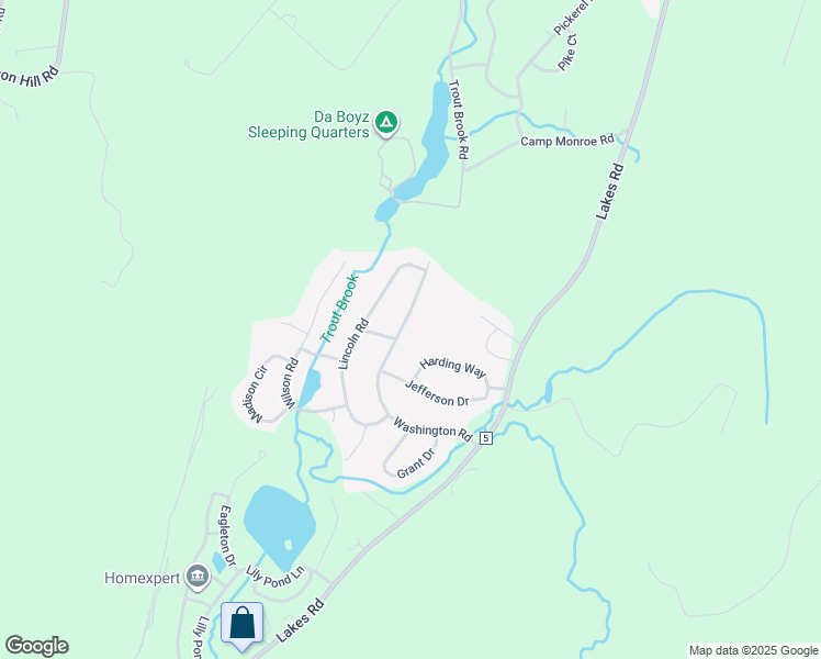 map of restaurants, bars, coffee shops, grocery stores, and more near 60 Washington Road in Monroe